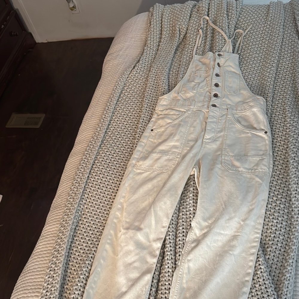 Pilcro Cream Jumpsuit